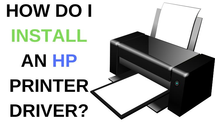 How do I install an HP printer driver